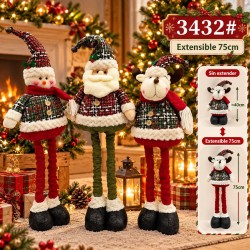 Muñecos Navideños Extensibles 75cm 3432