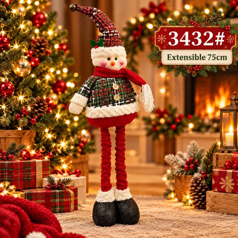 Muñecos Navideños Extensibles 75cm 3432