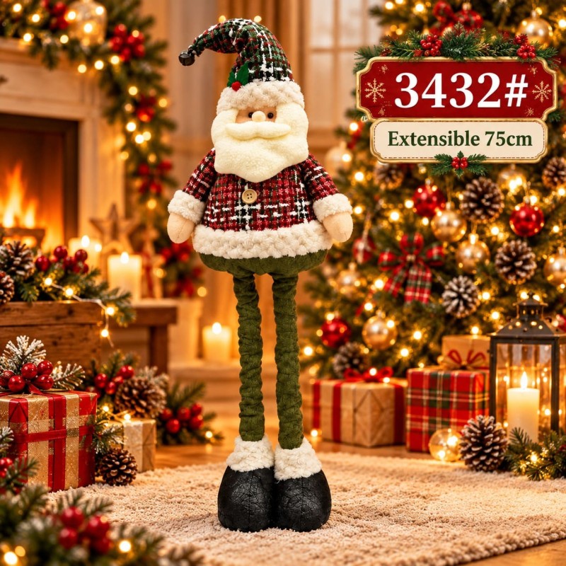 Muñecos Navideños Extensibles 75cm 3432