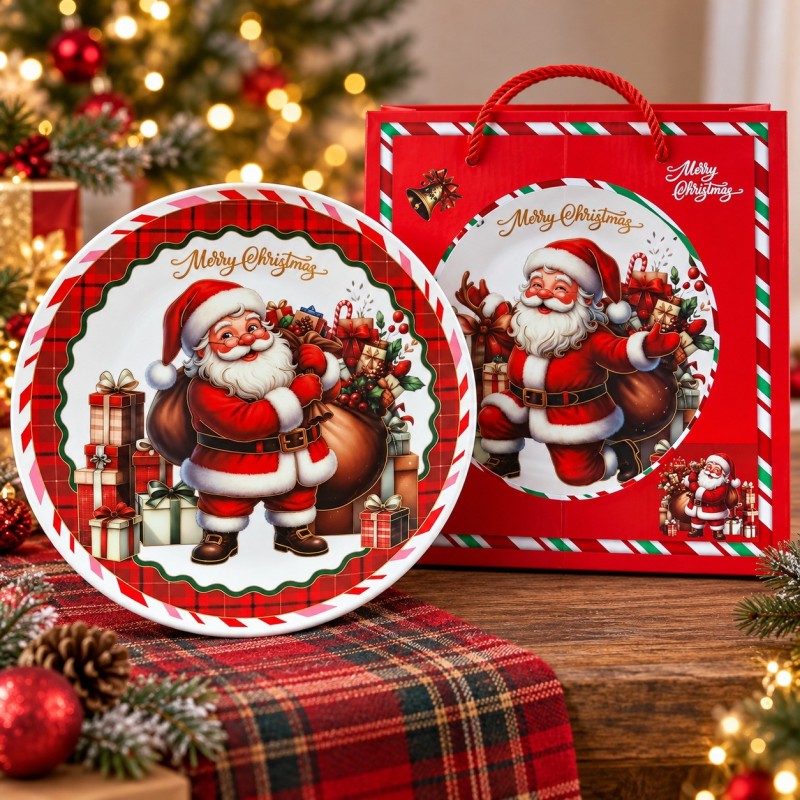 Plato de Cerámica Navideño 25cm 3453