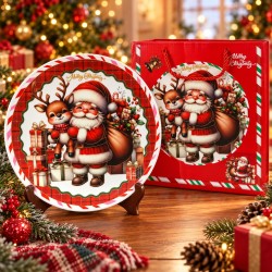 Plato de Cerámica Navideño 25cm 3453