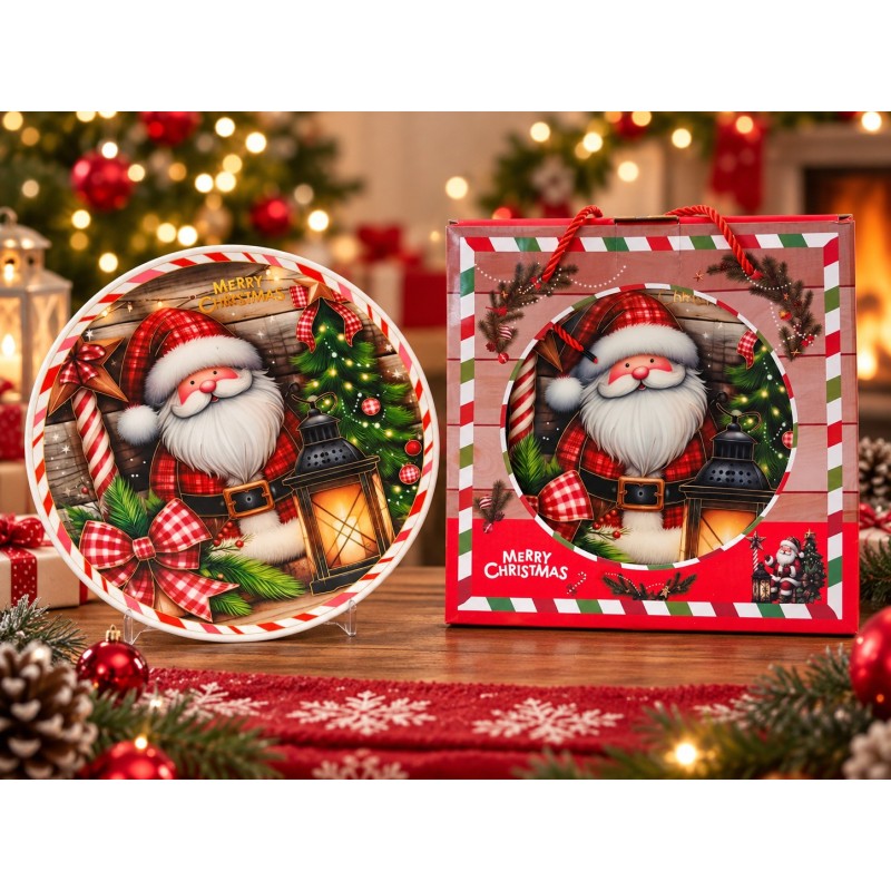 Plato de Cerámica Navideño 25cm 3455