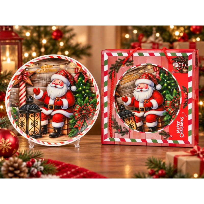 Plato de Cerámica Navideño 25cm 3455