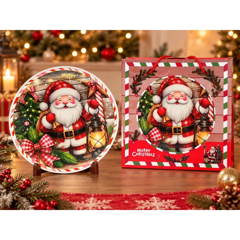 Plato de Cerámica Navideño 25cm 3455