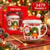 Taza de Cerámica con Tapa y Cuchara 3479