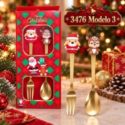 Cubiertos Navideños 2pcs 3476