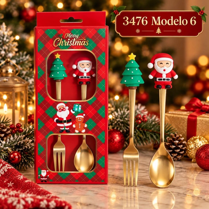 Cubiertos Navideños 2pcs 3476