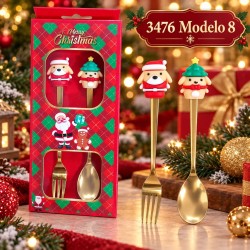 Cubiertos Navideños 2pcs 3476