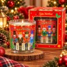 Velas Navideñas en Vaso de Vidrio 10cm 3452