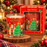 Velas Navideñas en Vaso de Vidrio 10cm 3452
