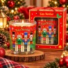 Velas Navideñas en Vaso de Vidrio 10cm 3452