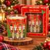 Velas Navideñas en Vaso de Vidrio 10cm 3452