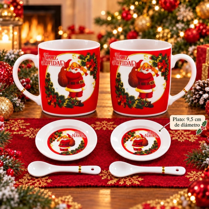 Juego de Cerámica Navideño 6PCS 3472