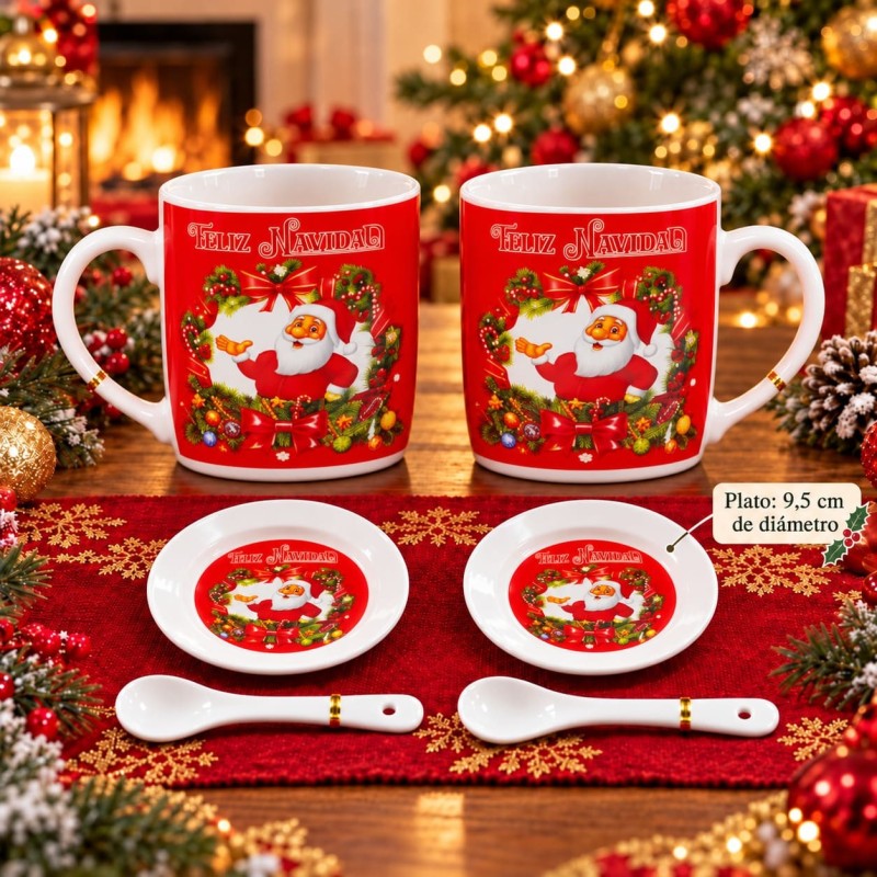 Juego de Cerámica Navideño 6PCS 3472