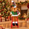 Muñeco Navideño con Escalera 62cm 3433