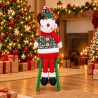 Muñeco Navideño con Escalera 62cm 3433