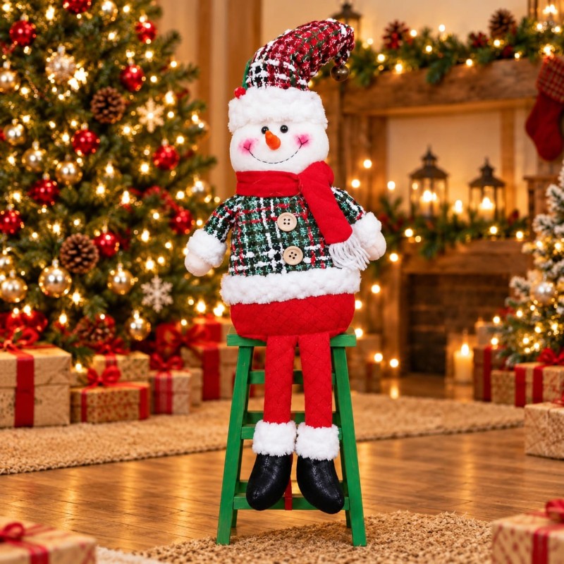 Muñeco Navideño con Escalera 62cm 3433