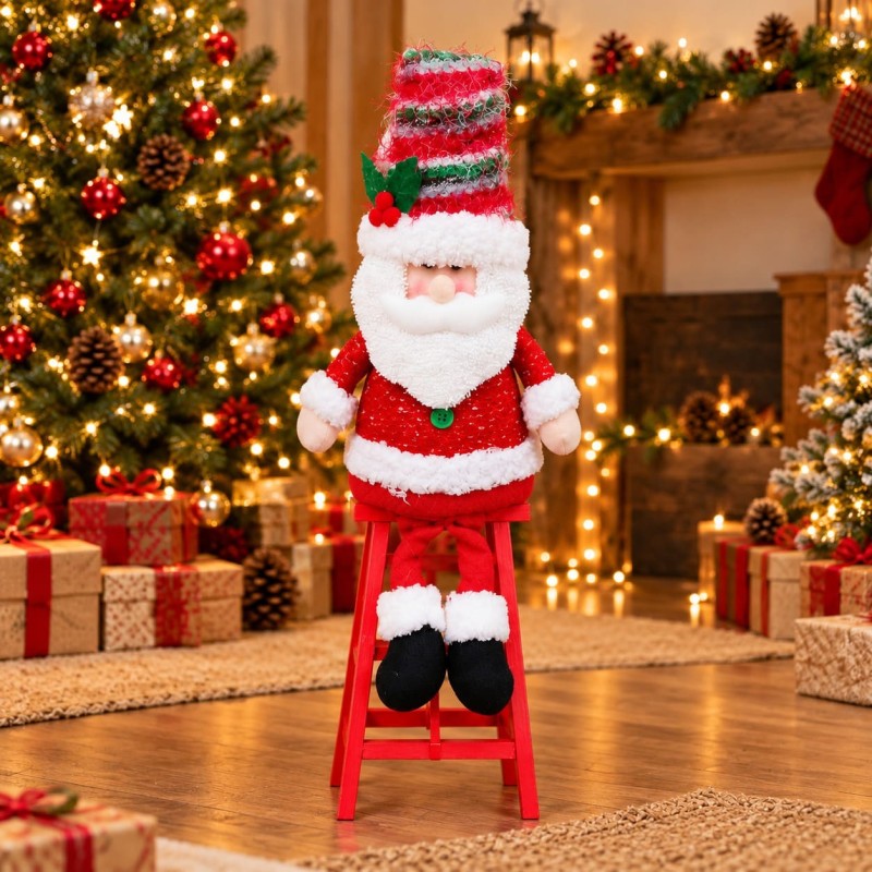 Muñeco Navideño con Escalera 62cm 3433