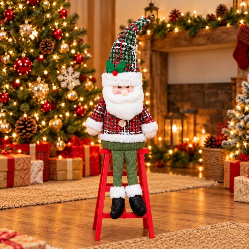 Muñeco Navideño con Escalera 62cm 3433