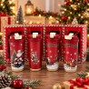 Termo Navideño Rojo 600ml de Acero Inoxidable 3489