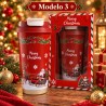 Termo Navideño Rojo 600ml de Acero Inoxidable 3489