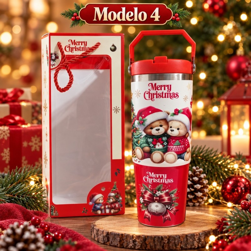 Termo Navideño Acero Inixidable 900L 3478