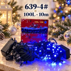 Luces Navideñas led 100Luces 10m Azules 639-4