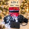 Luces Navideñas led 100Luces 10m Blancas 639-1