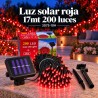 Luces Navideñas Solares 200 Luces 17mt Rojas 3075-10