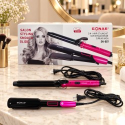 Set de Plancha y Rizador de Cabello Sonar 5182