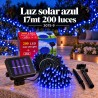 Luces Navideñas Solares 200 Luces 17mt Azules 3075-9