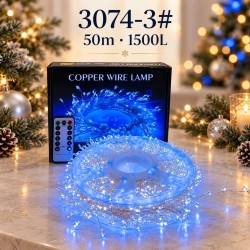Luces Navideñas 1500 Luces 50mt Blanca 3074-3