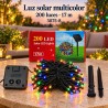 Luces Navideñas Solares 200 Luces 17mt Multicolor 3075-8