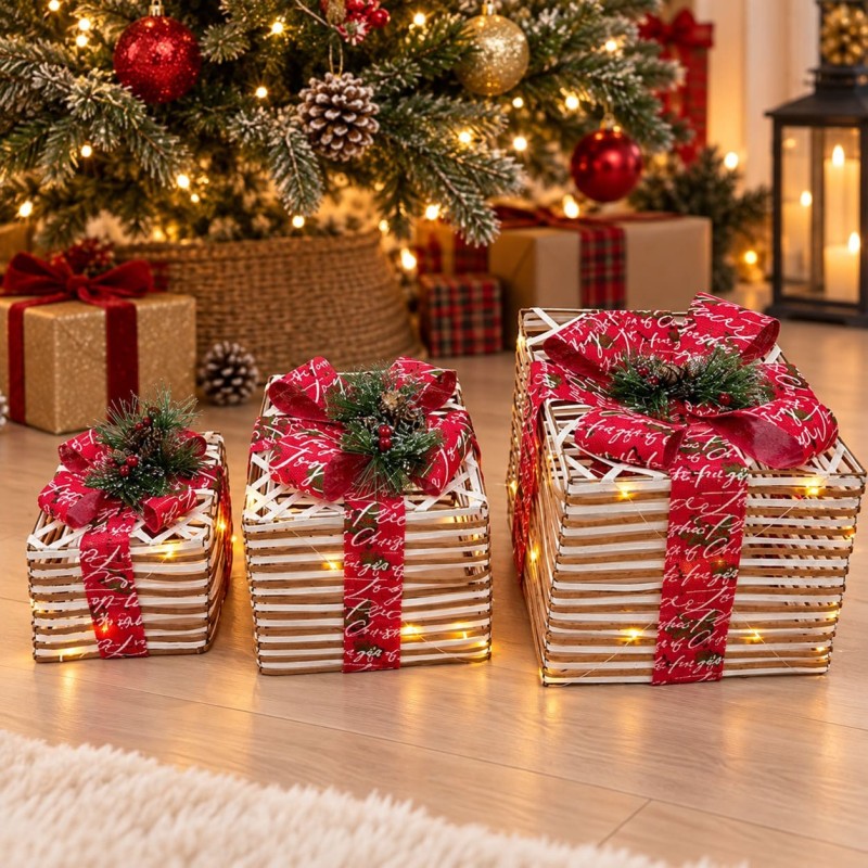 Cajas Navideñas Decorativas 3pcs 5012