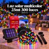 Luces Navideñas Solares 300 Luces 25mt Multicolor 3075-13