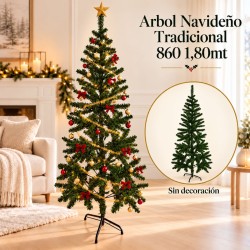 Árbol Navideño Tradicional 1,80mt 860