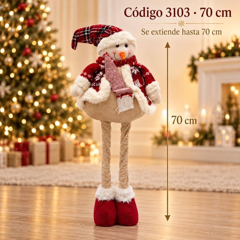 Muñecos Navideños Extensibles 70cm 3103
