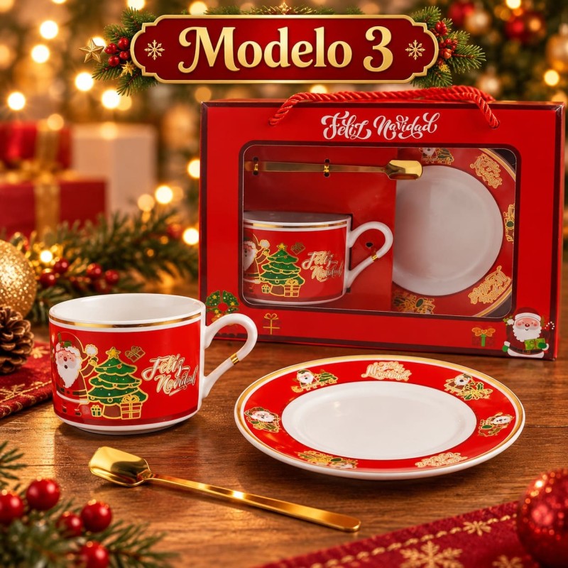 Juego de Cerámica Navideña 3pcs 3466
