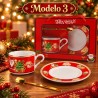Juego de Cerámica Navideña 3pcs 3466