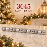 Esferas Navideñas 6cm 12pcs 3045