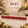 Esferas Navideñas 6cm 12pcs 3045
