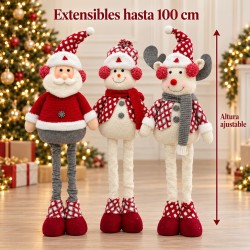 Muñecos Navideños Extensibles 100cm 3105