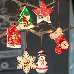 Adorno Colgante Navideño Individual con Luz y Pila 11,5cm 638