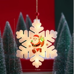 Adorno Colgante Navideño Individual con Luz y Pila 11,5cm 638