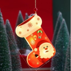 Adorno Colgante Navideño Individual con Luz y Pila 11,5cm 638