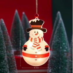 Adorno Colgante Navideño Individual con Luz y Pila 11,5cm 638