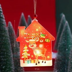 Adorno Colgante Navideño Individual con Luz y Pila 11,5cm 638