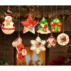 Adorno Colgante Navideño Individual con Luz y Pila 11,5cm 638