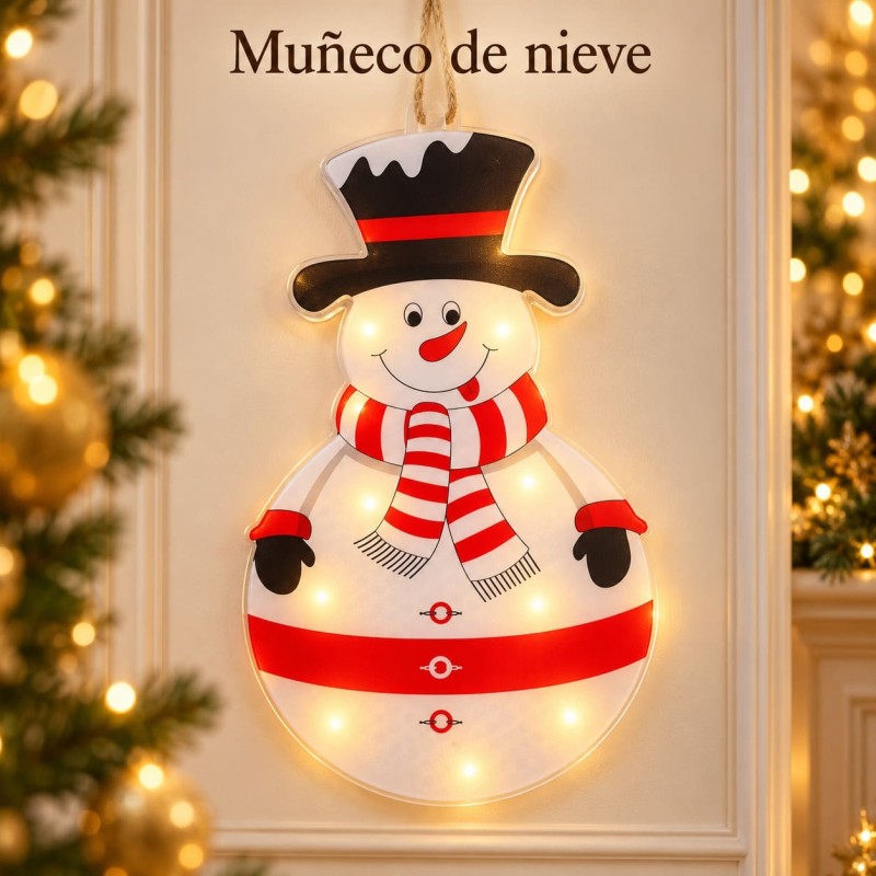 Adorno Colgante Navideño Individual con Luz y Pila 11,5cm 638