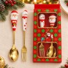 Set de Cubiertos Navideños 2pcs Dibujo Grueso 3474